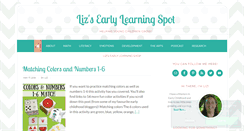 Desktop Screenshot of lizs-early-learning-spot.com
